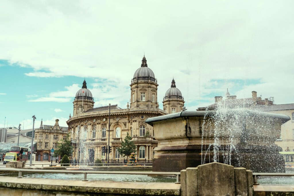 Photo by 43 Clicks North: https://www.pexels.com/photo/fountain-near-ancient-historical-building-5321463/